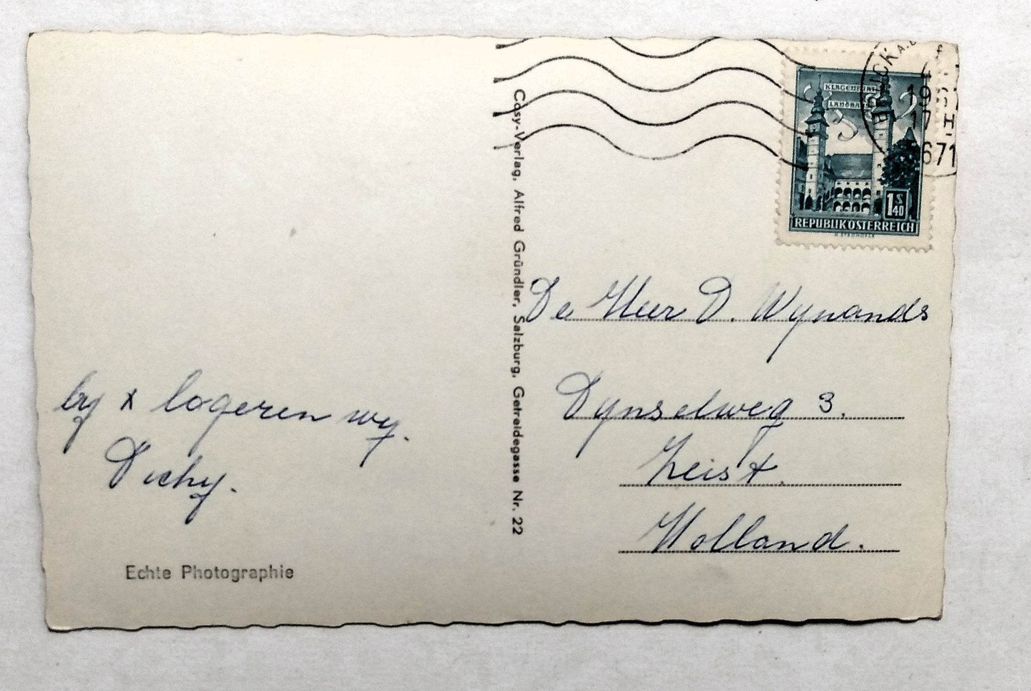 Luftkurort Bruck An Der Glocknerstrasse Salzburg Austria Photo Postcard 1967 - TulipStuff