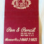 Bruno's Pen And Pencil Restaurant Steak Row NYC Matchbook Cover 1950's - TulipStuff