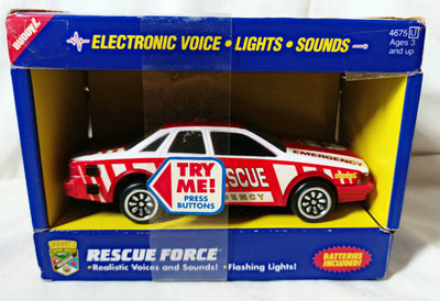 Buddy L Rescue Force Fire Rescue Emergency Car Sounds Lights 1993 - TulipStuff