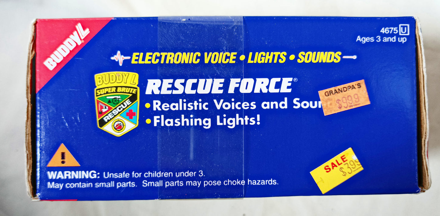 Buddy L Rescue Force Fire Rescue Emergency Car Sounds Lights 1993 - TulipStuff