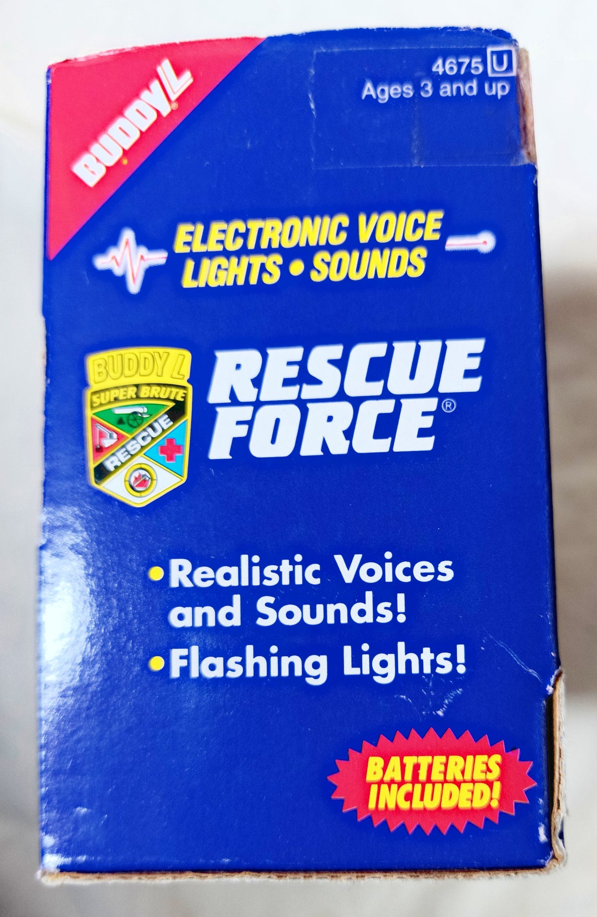 Buddy L Rescue Force Fire Rescue Emergency Car Sounds Lights 1993 - TulipStuff