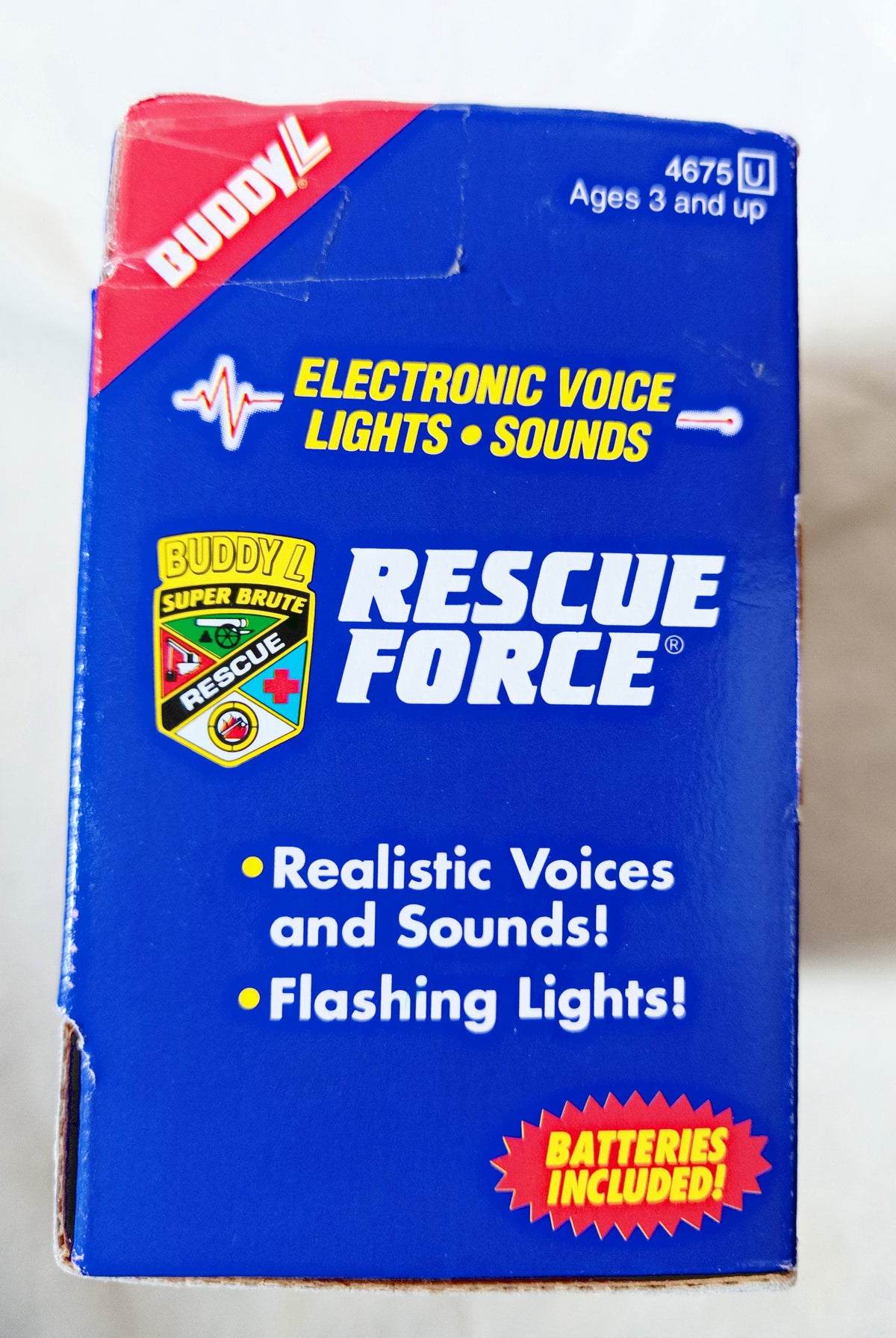 Buddy L Rescue Force Fire Rescue Emergency Car Sounds Lights 1993 - TulipStuff
