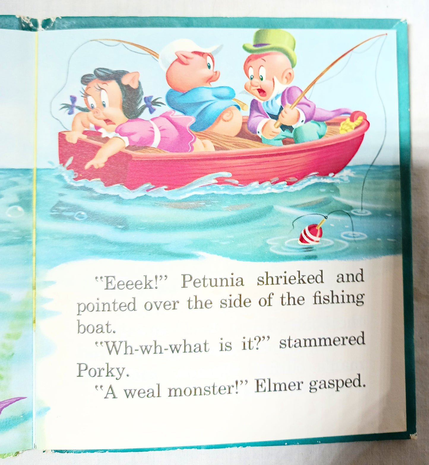Bugs Bunny In Something Fishy Whitman Tell-A-Tale Books Hardcover 1955 - TulipStuff