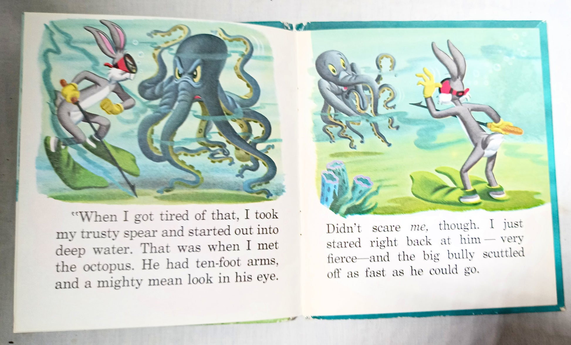 Bugs Bunny In Something Fishy Whitman Tell-A-Tale Books Hardcover 1955 - TulipStuff