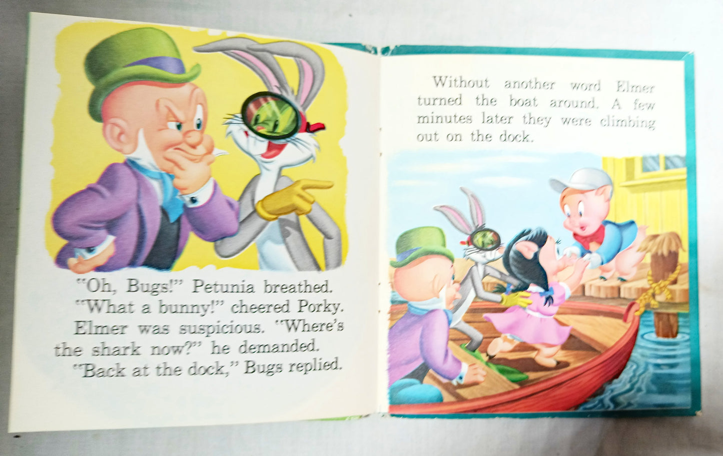 Bugs Bunny In Something Fishy Whitman Tell-A-Tale Books Hardcover 1955 - TulipStuff