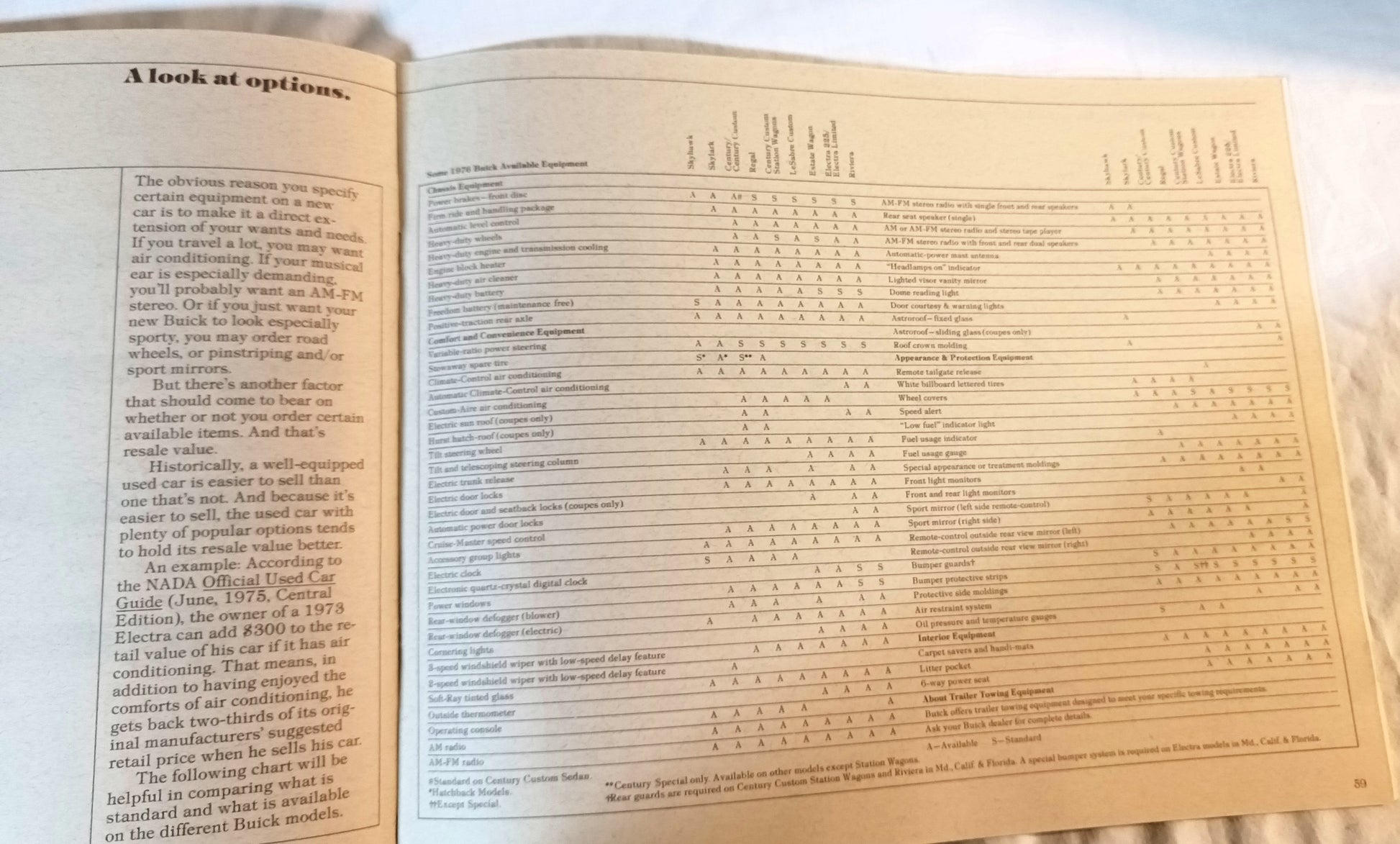 Buick 1976 Dealer Showroom Sales Brochure Buyer's Guide - TulipStuff