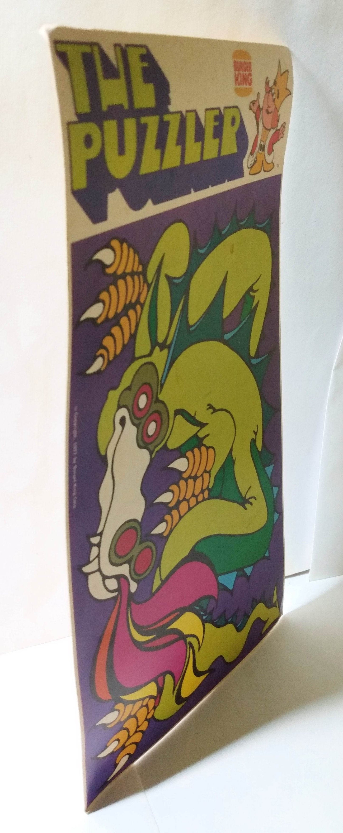 Burger King The Puzzler and Kingo Puzzle Card Games 1972 - TulipStuff