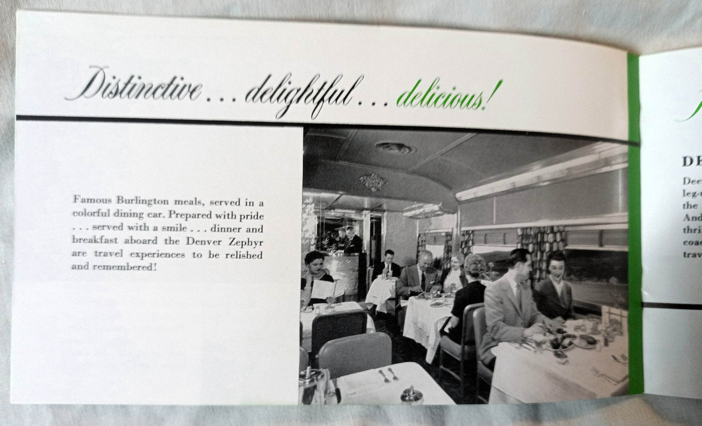 Burlington Route Denver Zephyr Vista-Dome Train Pictorial Booklet 1964 - TulipStuff