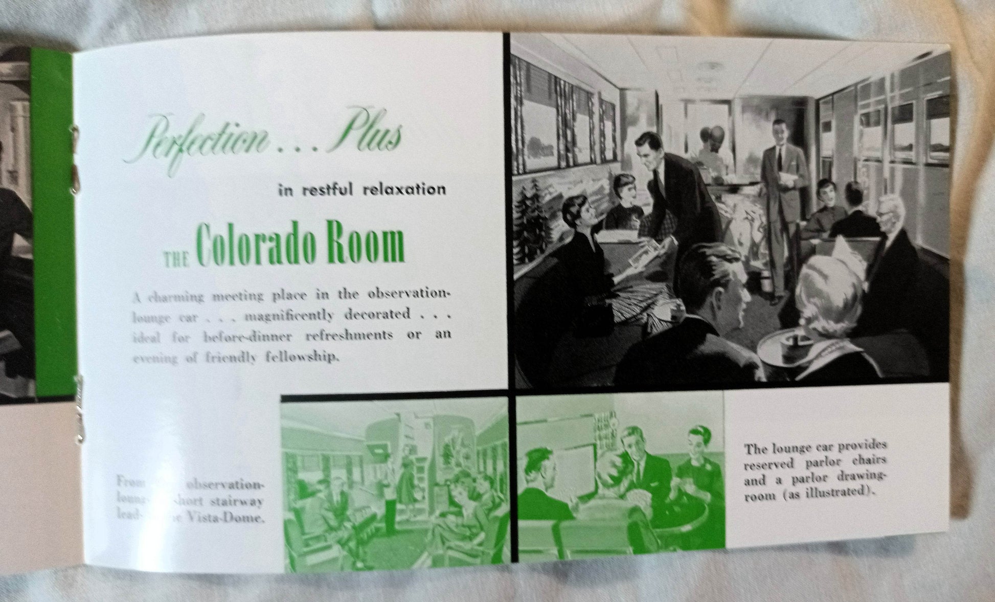 Burlington Route Denver Zephyr Vista-Dome Train Pictorial Booklet 1964 - TulipStuff