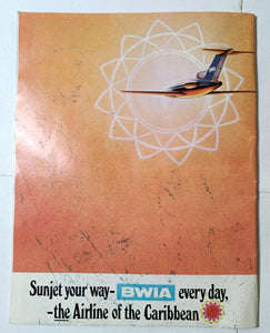 BWIA Caribbean Vacation Planner British West Indian Airways 1968 - TulipStuff