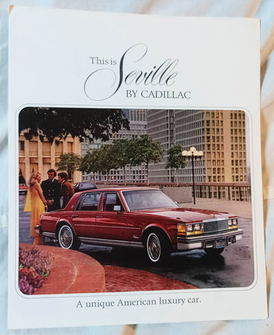 1977 Cadillac Seville American Luxury Car Dealer Sales Brochure - TulipStuff