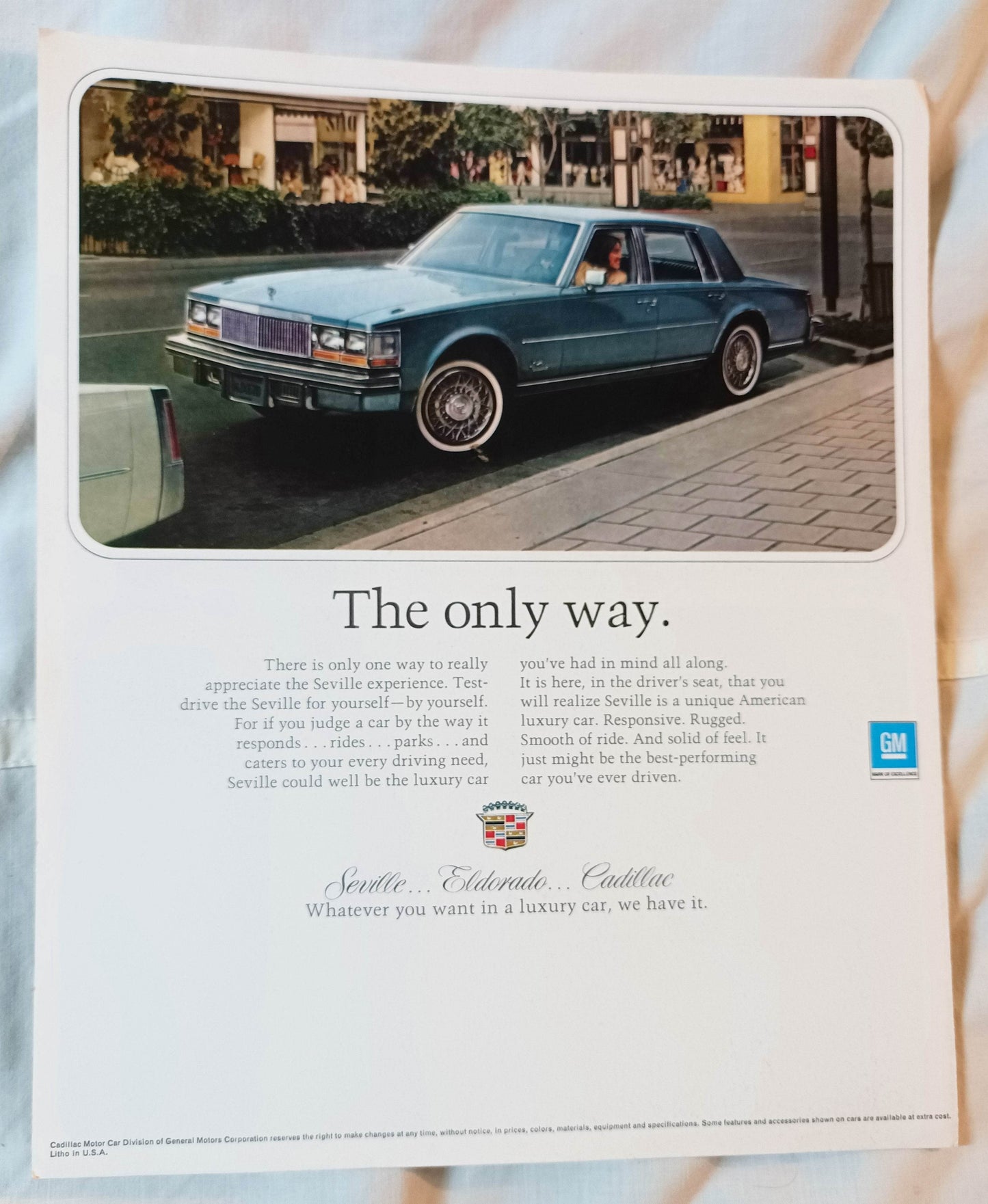 1977 Cadillac Seville American Luxury Car Dealer Sales Brochure - TulipStuff