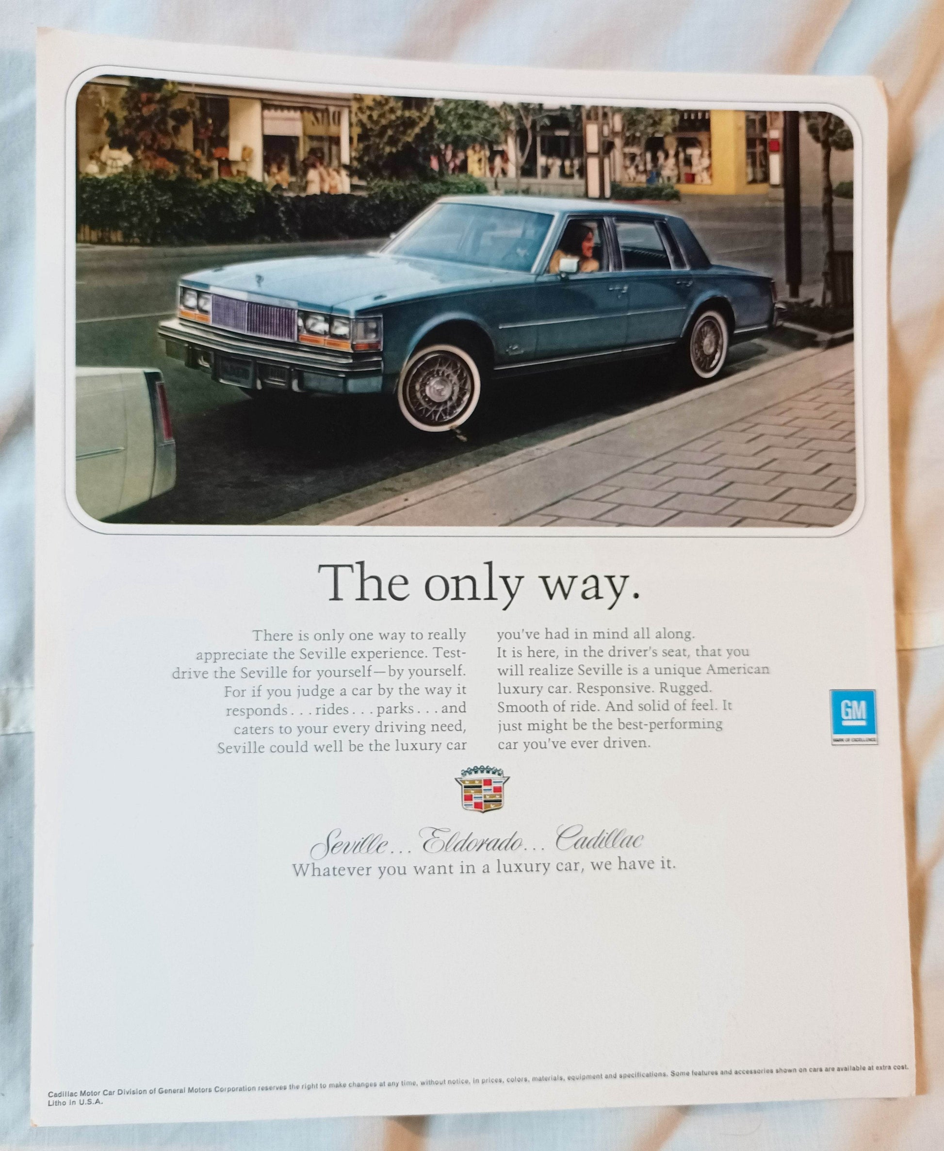 1977 Cadillac Seville American Luxury Car Dealer Sales Brochure - TulipStuff
