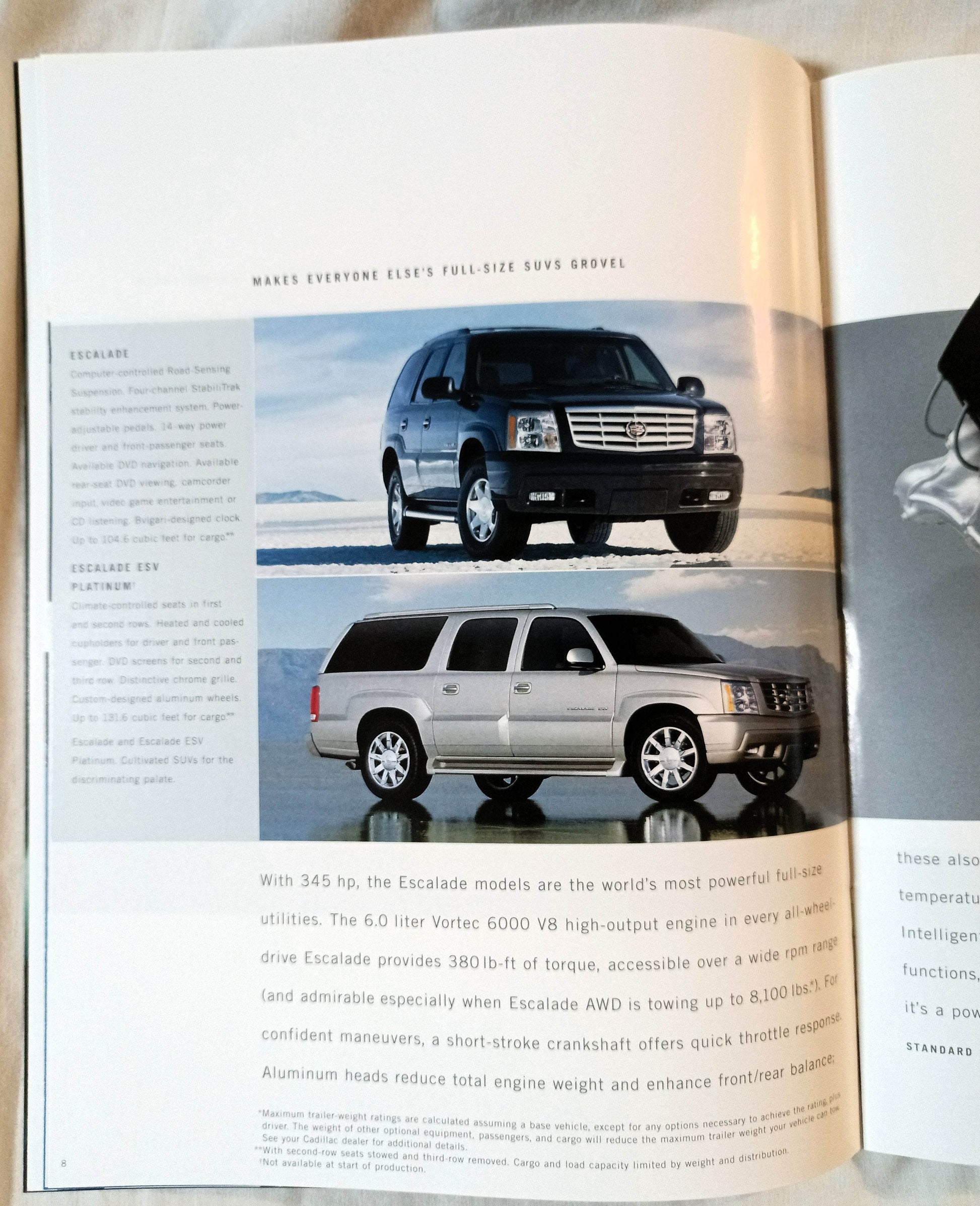 Cadillac 2004 Full Line Sales Brochure Escalade Seville Deville XLR CTS - TulipStuff