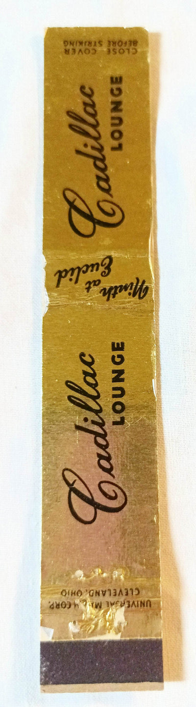 Cadillac Lounge Cleveland Gay Bar Ninth Euclid Matchbook Cover 1950's - TulipStuff