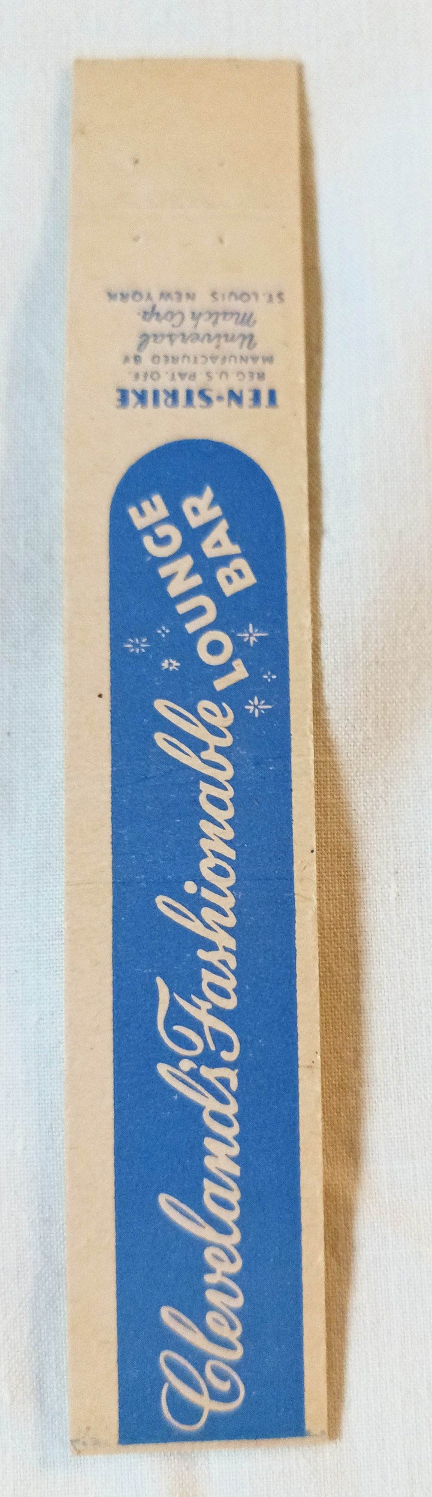 Cadillac Lounge Cleveland Gay Bar Ninth Euclid Matchbook Cover 1950's - TulipStuff