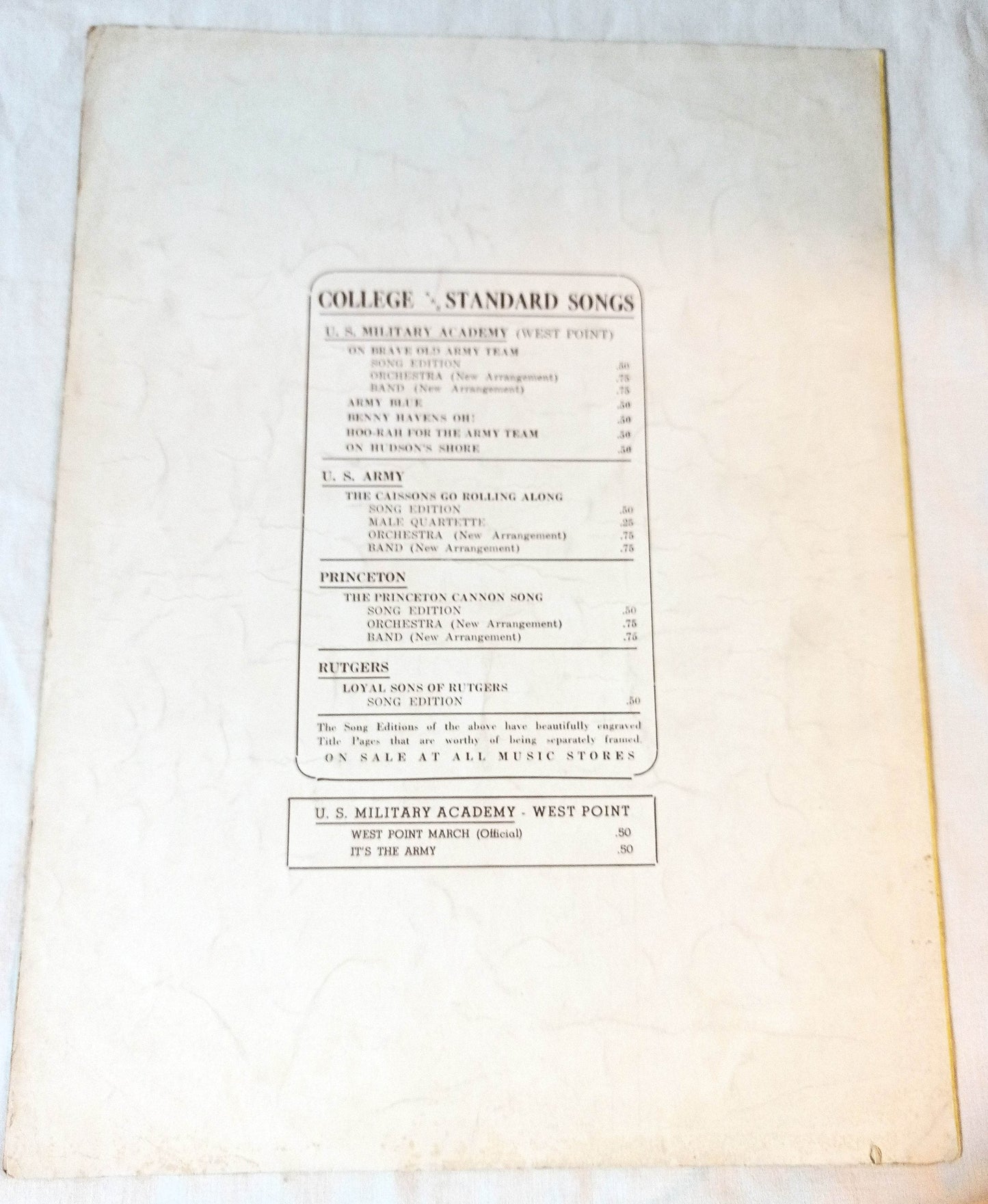 The Caissons Go Rolling Along Artillery Song Gruber Sheet Music 1936 - TulipStuff