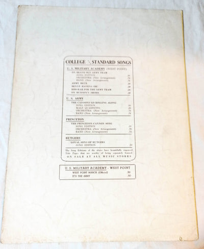 The Caissons Go Rolling Along Artillery Song Gruber Sheet Music 1936 - TulipStuff