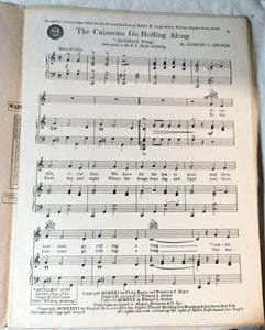 The Caissons Go Rolling Along Artillery Song Gruber Sheet Music 1936 - TulipStuff