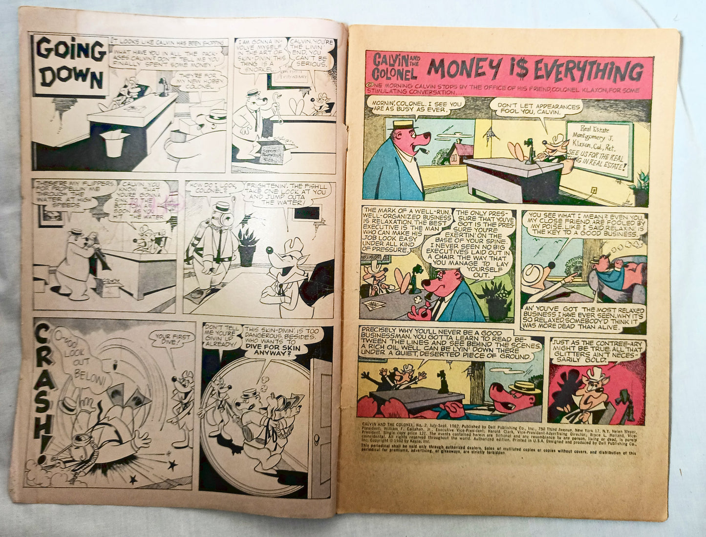 Calvin And The Colonel Issue #2 July-September 1962 Dell Comics - TulipStuff