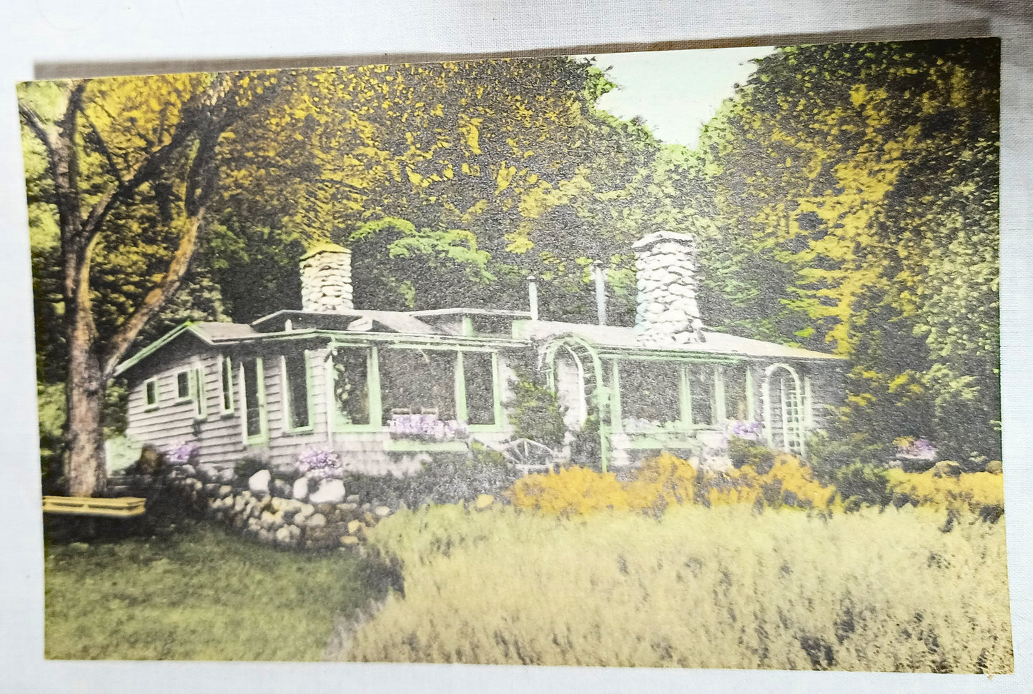 Camp Rustle Summer Home Of The Magna's Massachusetts Handcolored 1920s - TlipStuff