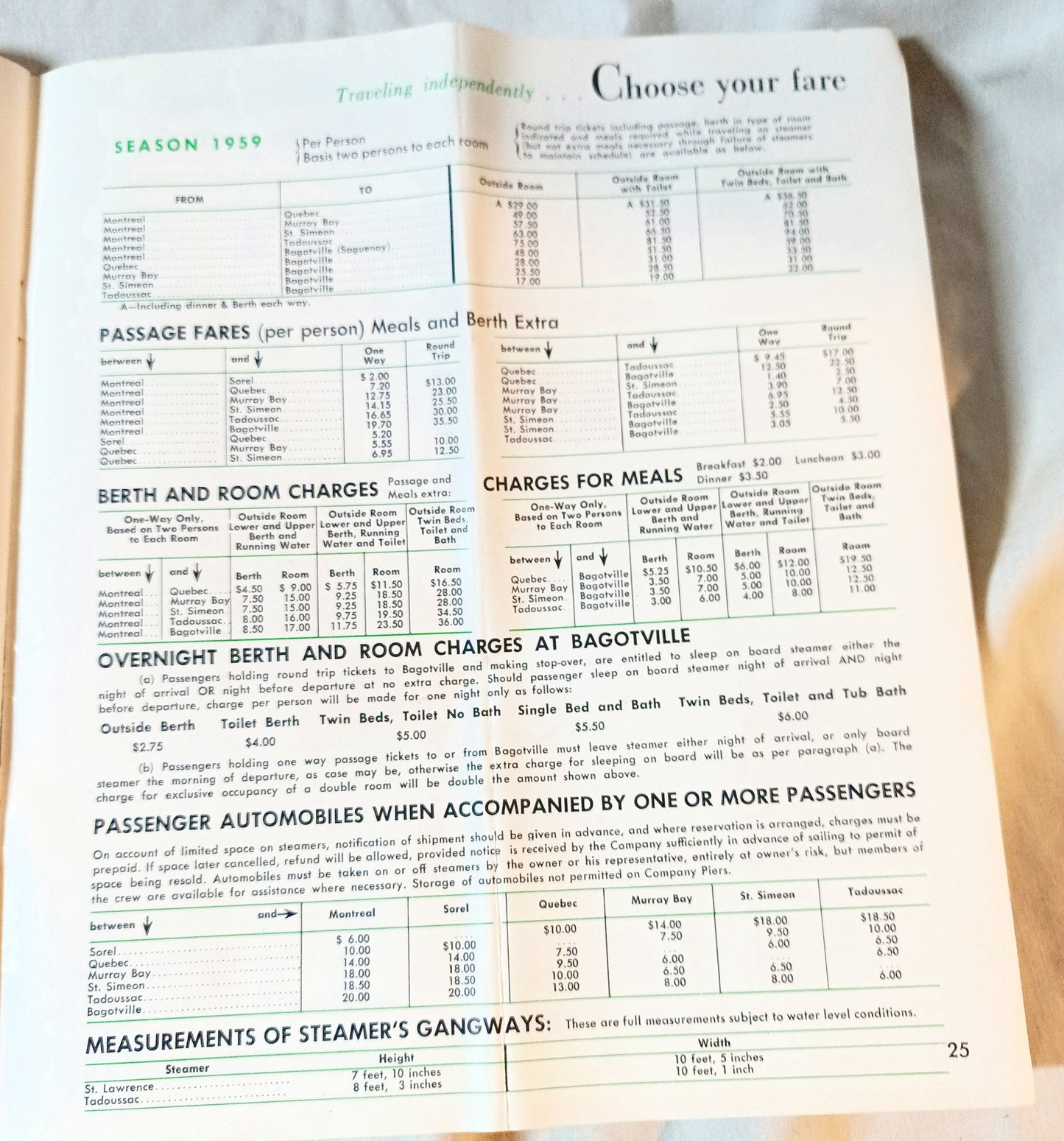 Canada Steamship Lines 1959 ss Tadoussac ss St Lawrence ss Richelieu - TulipStuff