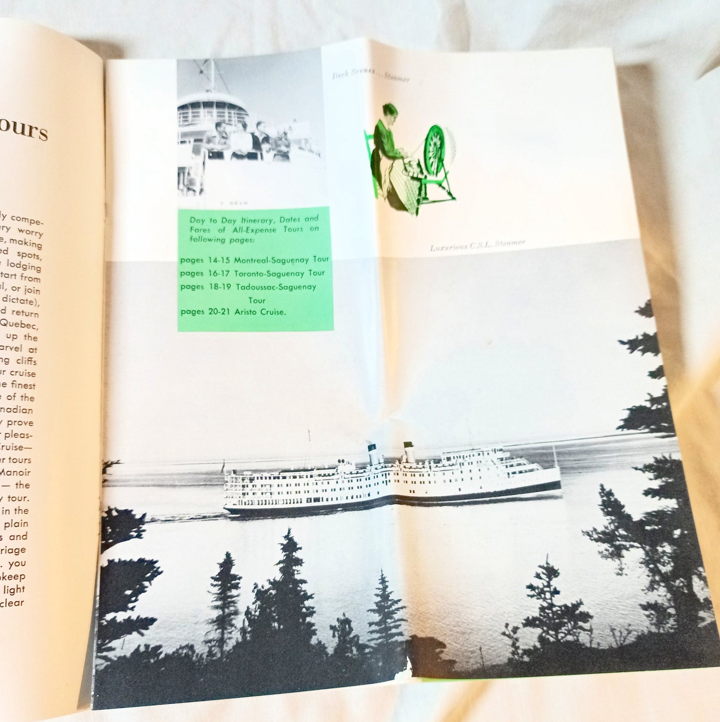 Canada Steamship Lines 1959 ss Tadoussac ss St Lawrence ss Richelieu - TulipStuff