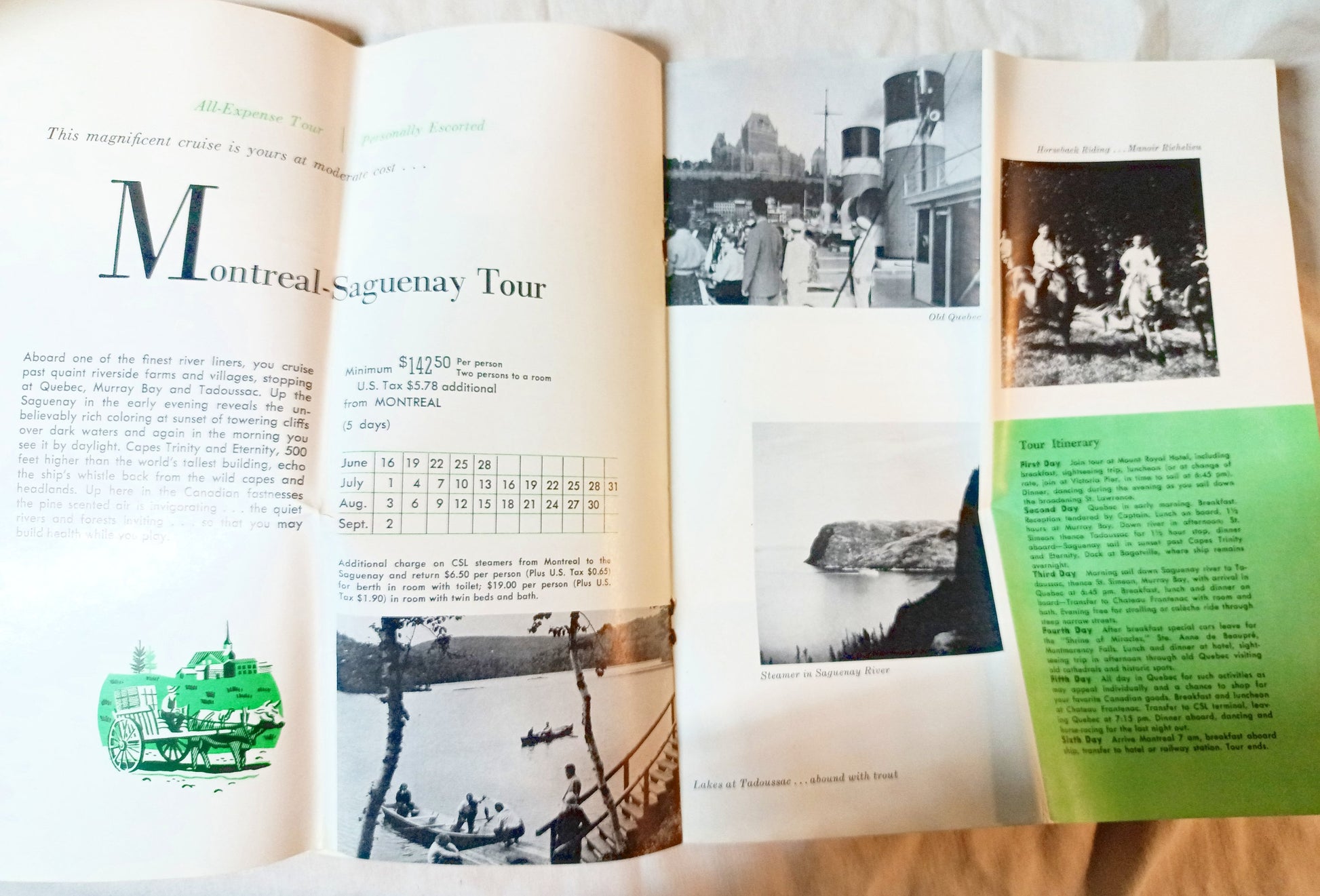 Canada Steamship Lines 1959 ss Tadoussac ss St Lawrence ss Richelieu - TulipStuff