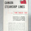 Canada Steamship Lines 1959 Time Tables Montreal Quebec Saguenay  TulipStuff