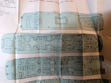 Load image into Gallery viewer, Canadian Pacific Empress Of Canada / Empress Of England Deck Plan 1960&#39;s - TulipStuff

