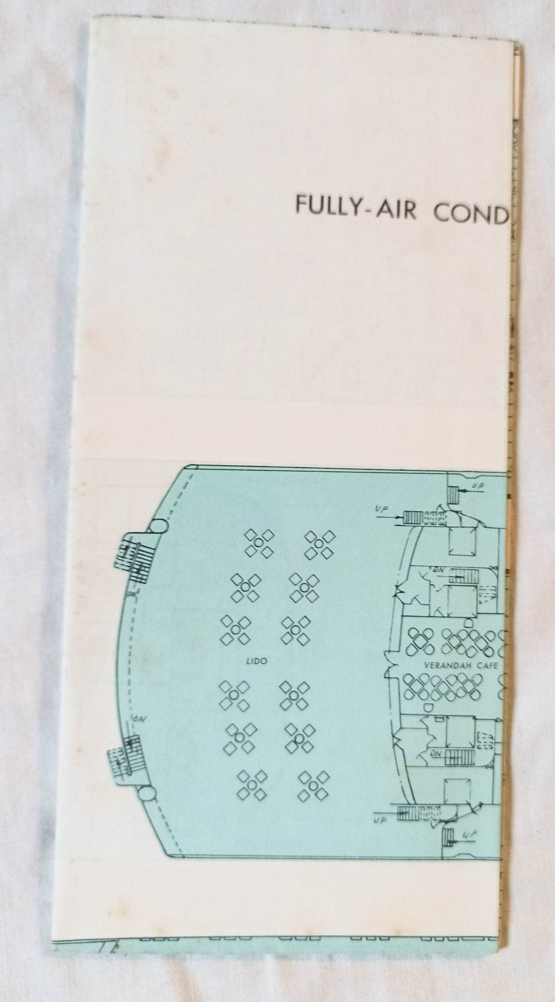 Canadian Pacific Empress Of Canada / Empress Of England Deck Plan 1960's - TulipStuff
