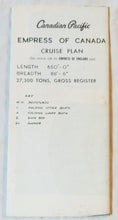 Load image into Gallery viewer, Canadian Pacific Empress Of Canada / Empress Of England Deck Plan 1960&#39;s - TulipStuff
