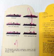 Load image into Gallery viewer, C&amp;O Lake Michigan Train And Auto Ferries Ship Info Brochure 1960&#39;s - TulipStuff
