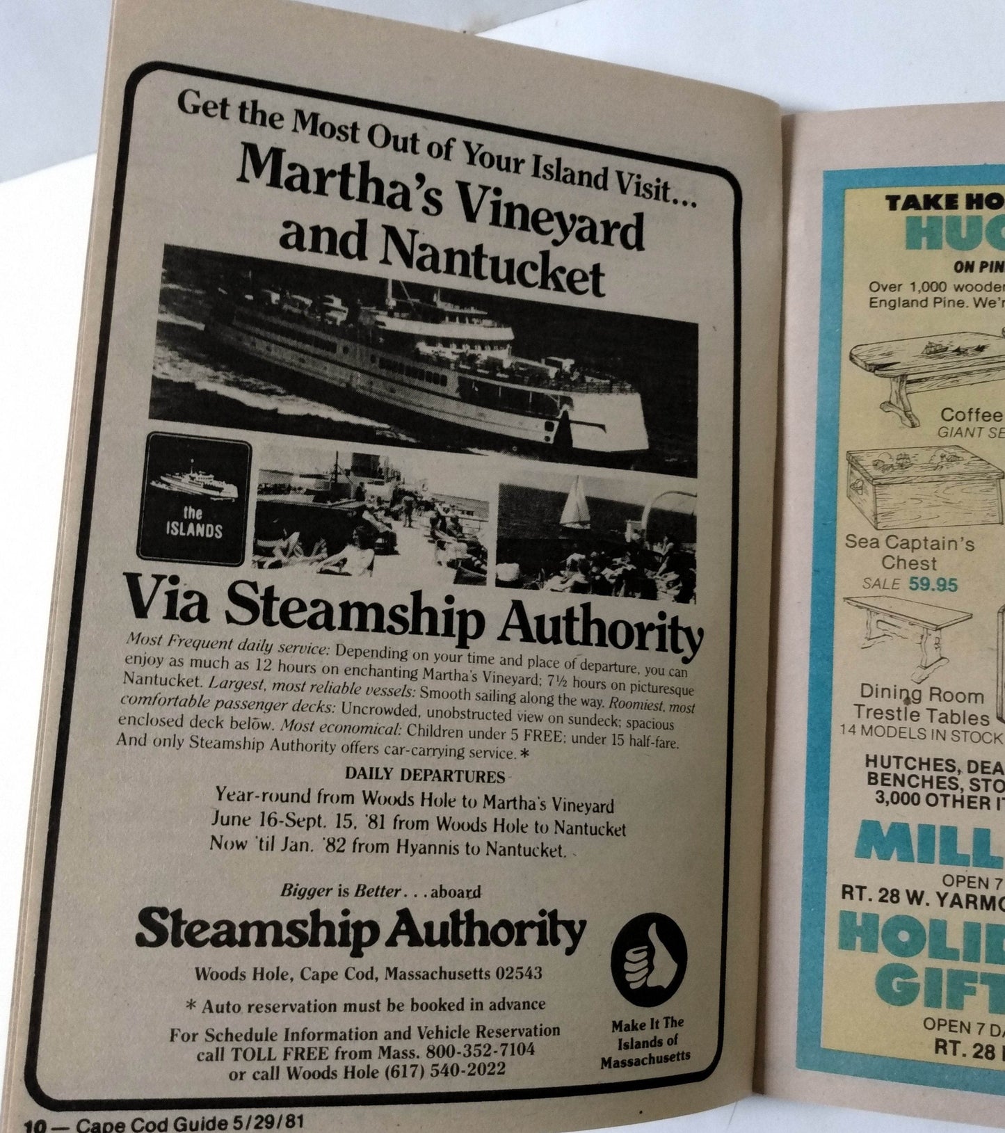 Cape Cod Guide May 29 1981 Calendar Art Food Antiques What-To-Do - TulipStuff