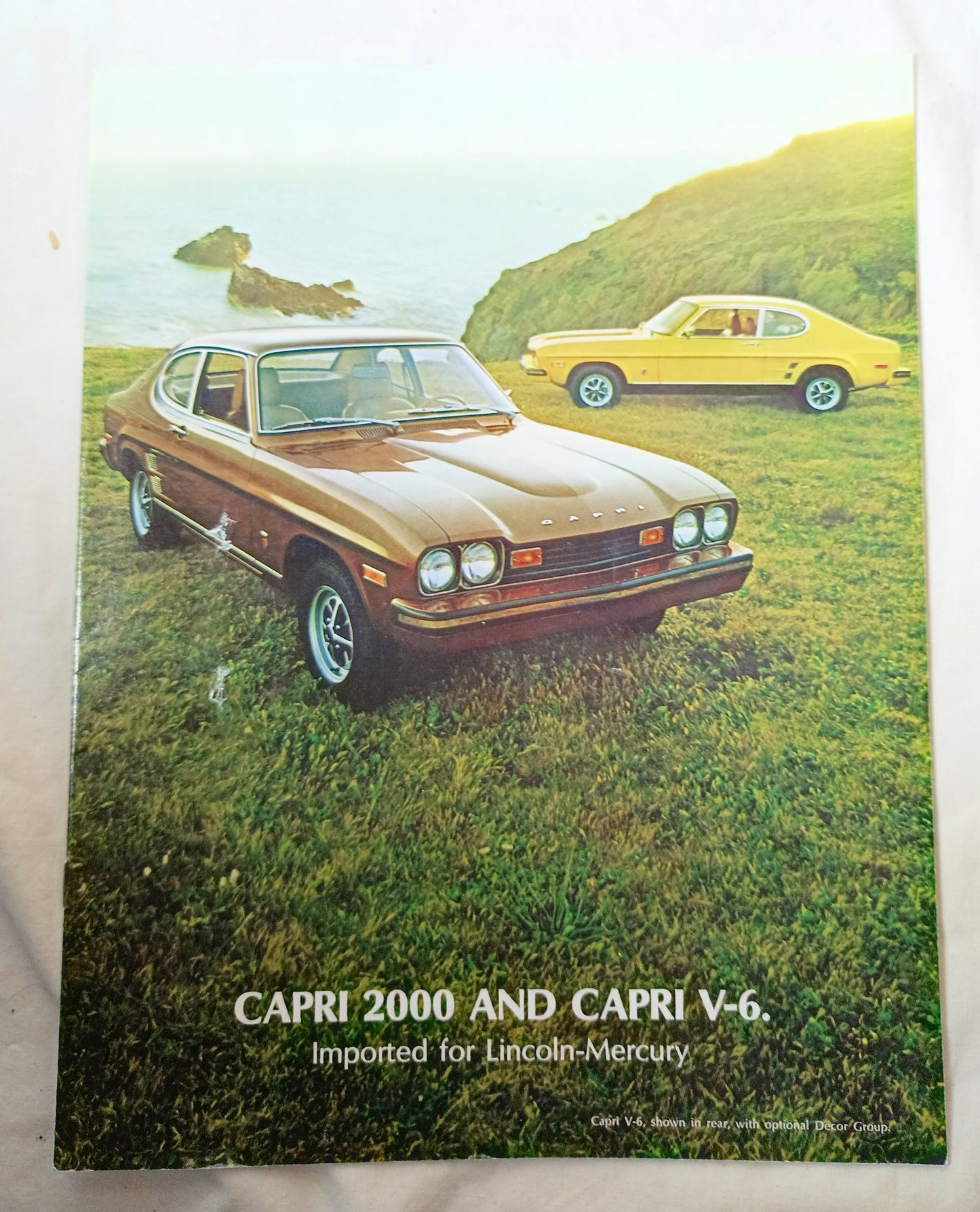 Capri 2000 Capri V-6 1974 US Dealer Sales Brochure Lincoln-Mercury - TulipStuff