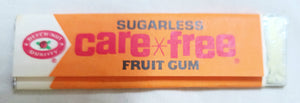 Beech Nut Sugarless Carefree Fruit Chewing Gum Full Stick 1970's - TulipStuff