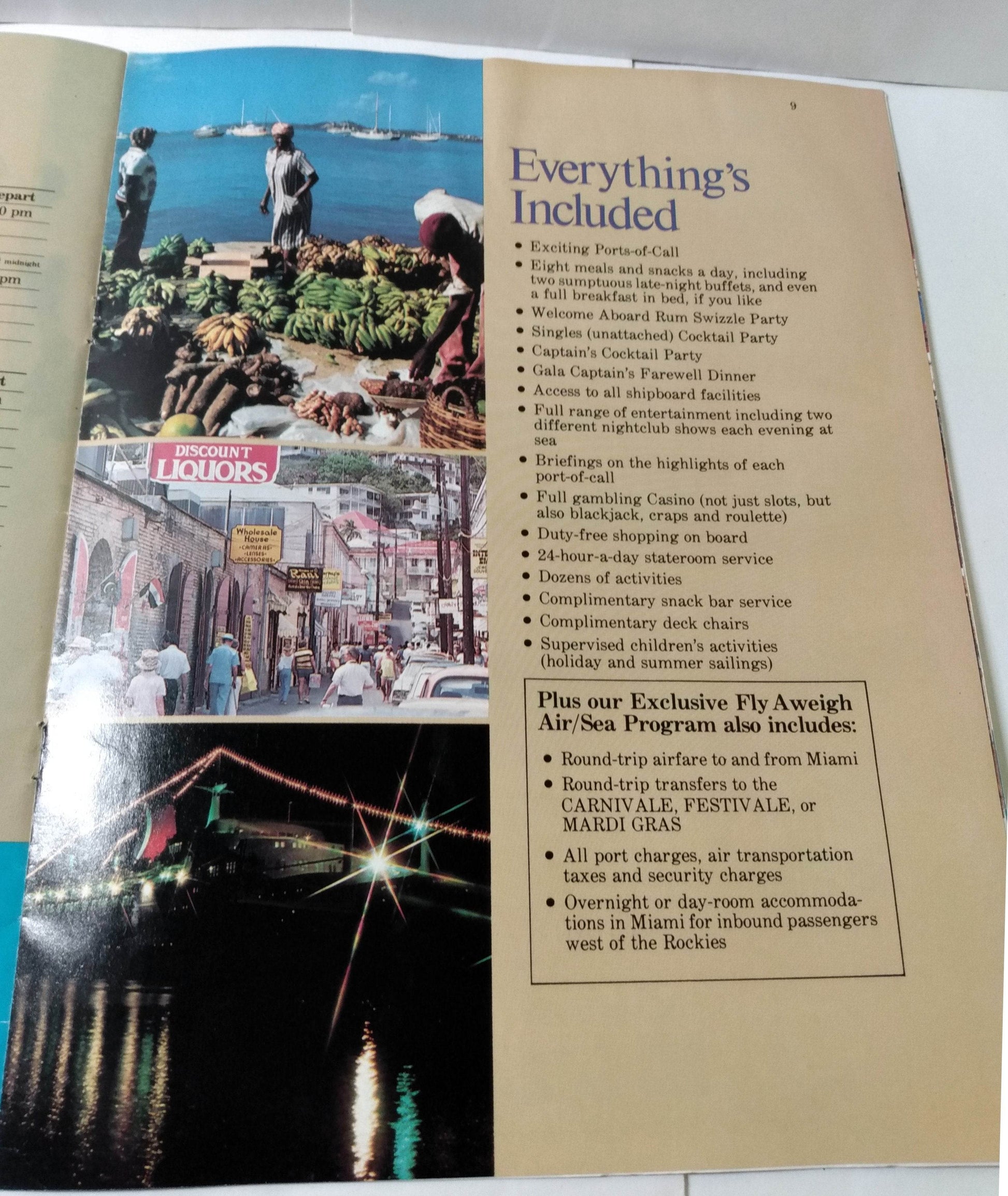 Carnival Cruise Lines Mardi Gras Carnivale Festivale Fun Ships 1979 Brochure - TulipStuff