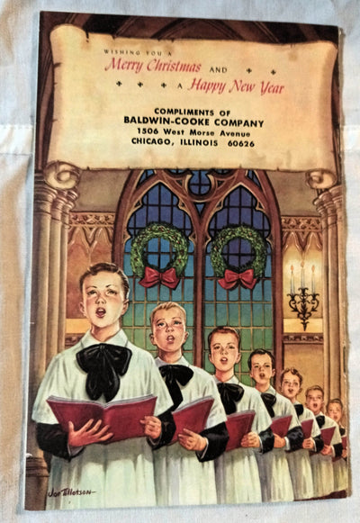 Carols For Christmas 12 Song Sheet Music Booklet 1950's - TulipStuff