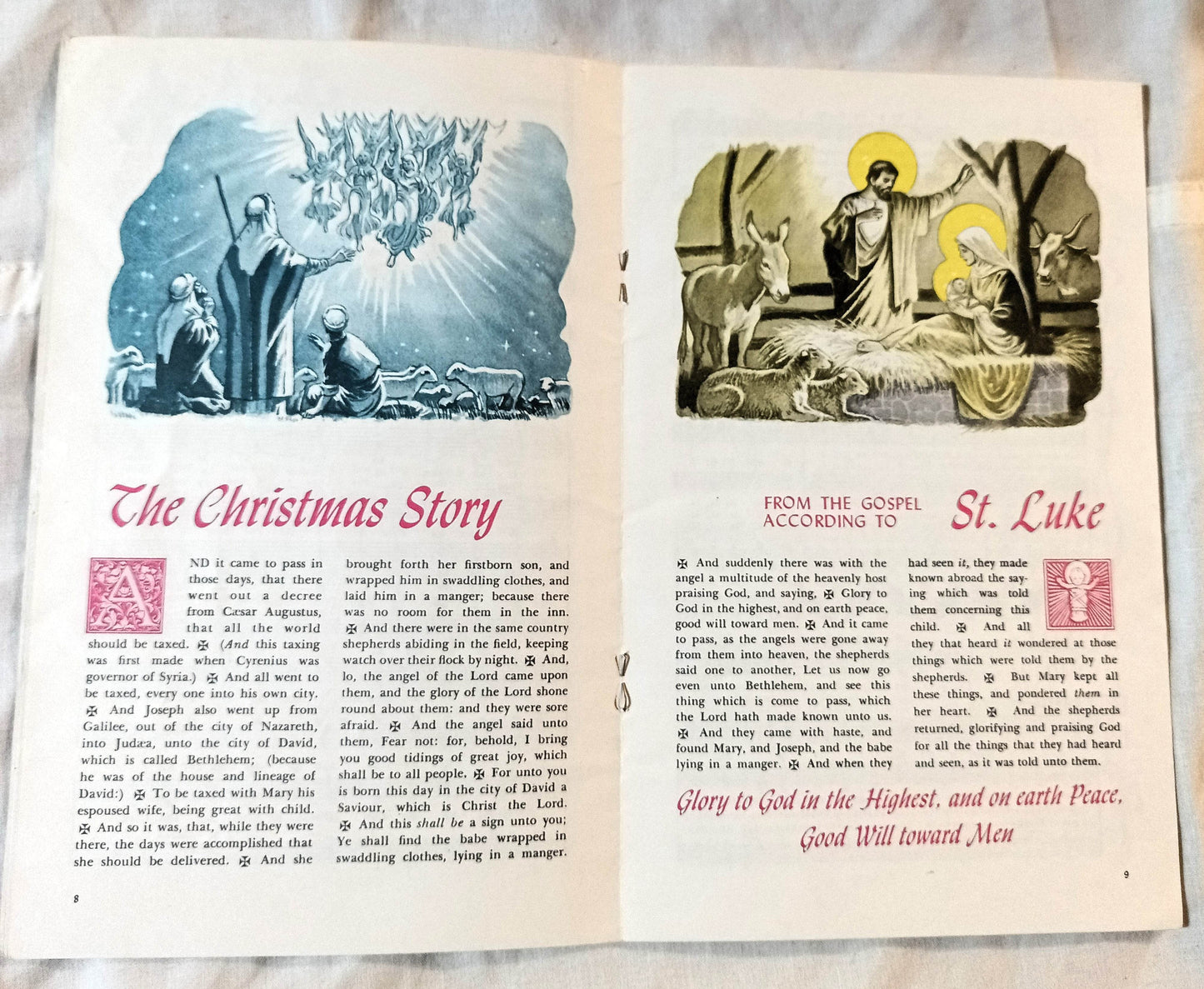 Carols For Christmas 12 Song Sheet Music Booklet 1950's - TulipStuff