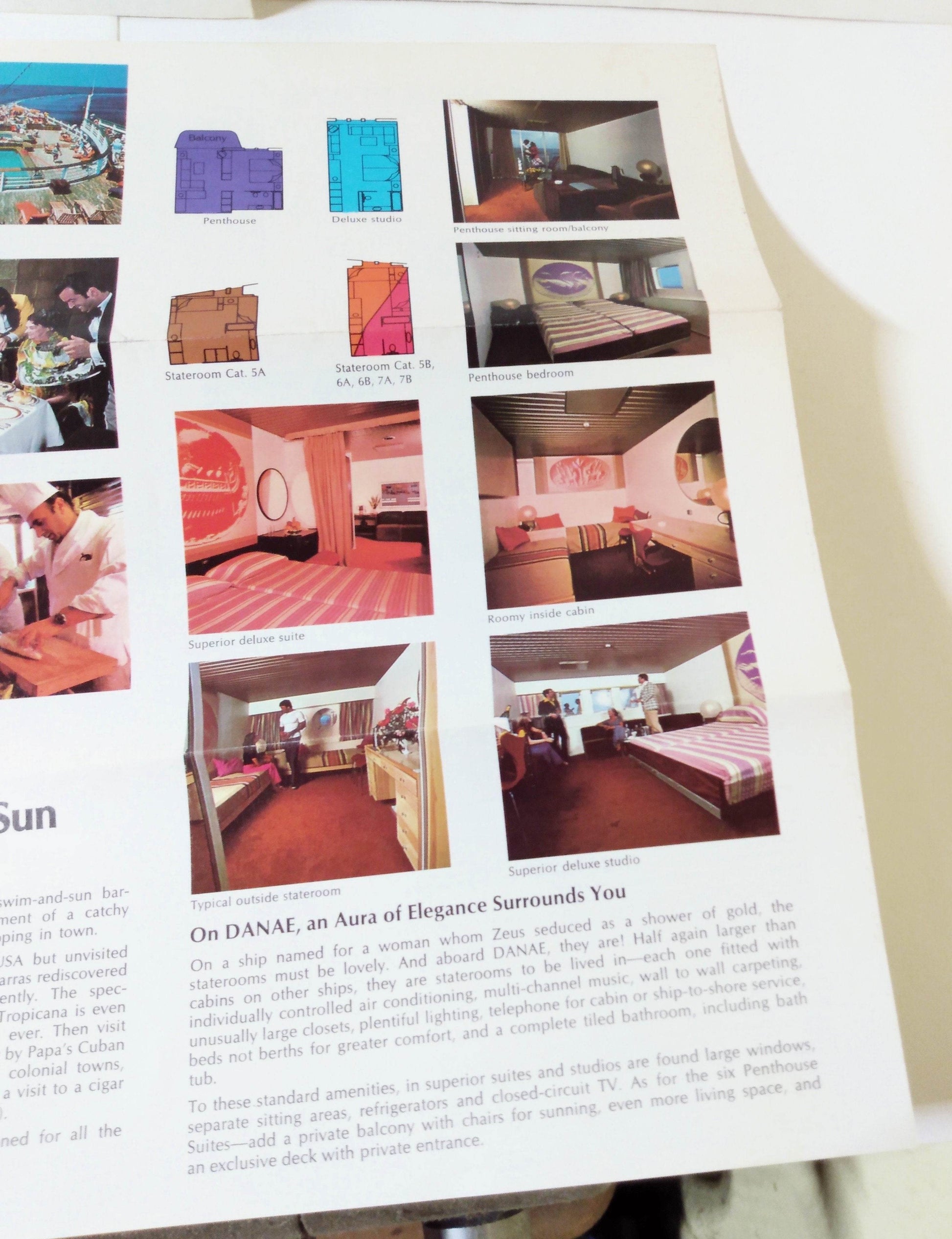 Carras Cruises mts Danae New Orleans Havana 1978 Cruise Brochure - TulipStuff