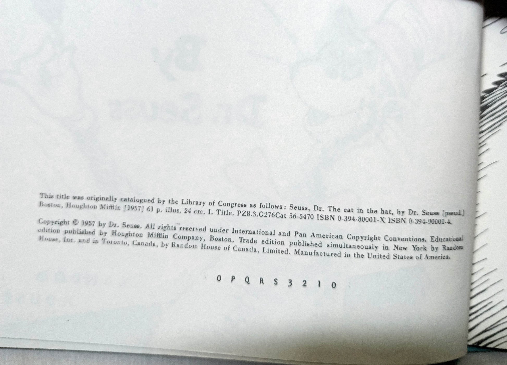 Dr Seuss The Cat In The Hat Book Club Edition Beginner Books 1957 - TulipStuff