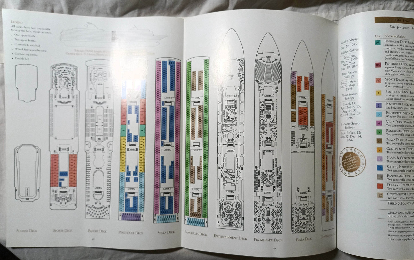 Celebrity Cruises Horizon Meridian Century Zenith 1995 Caribbean Brochure - TulipStuff