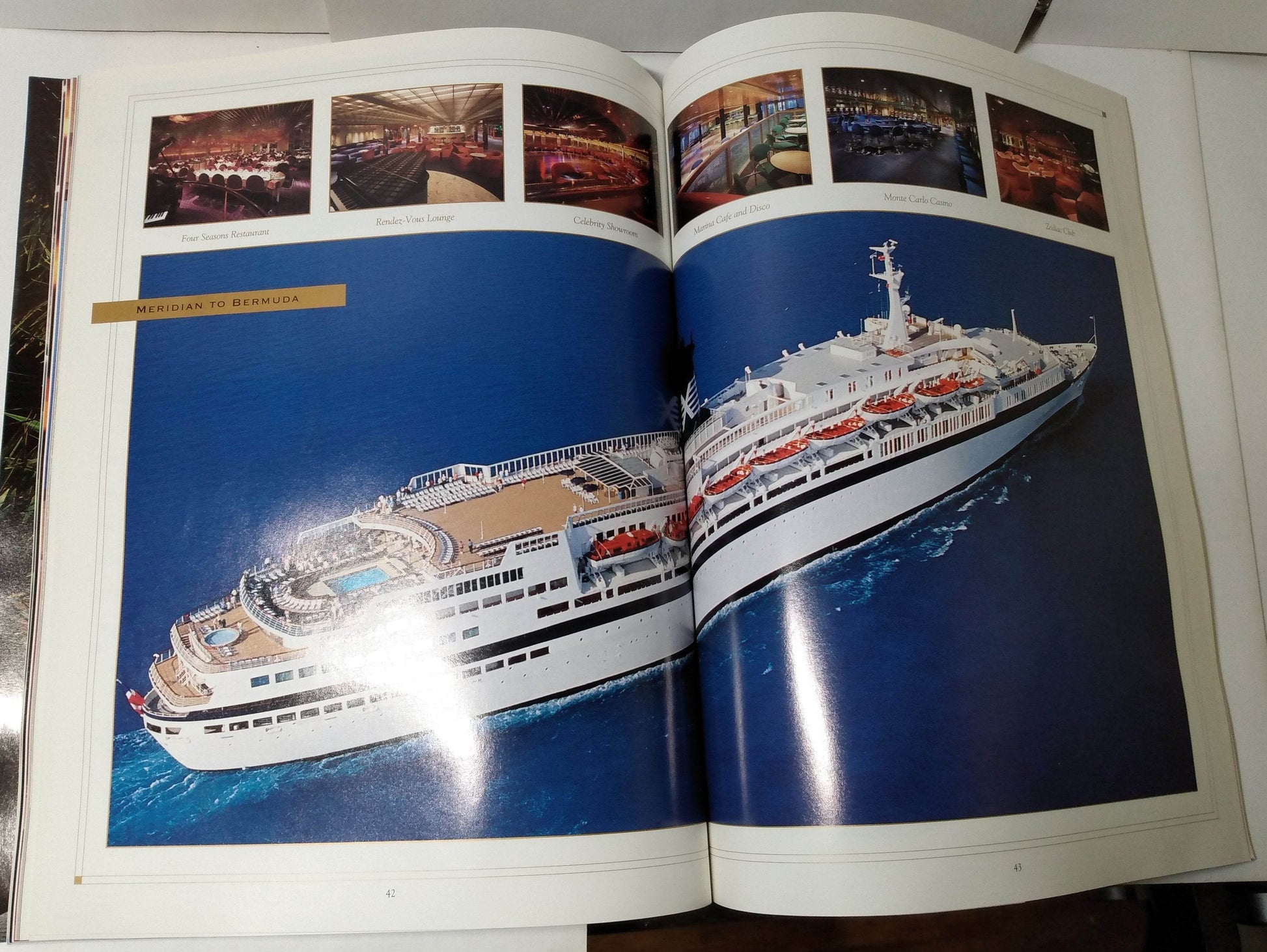 Celebrity Cruises Horizon Meridian Century 1995 Bermuda Brochure - TulipStuff