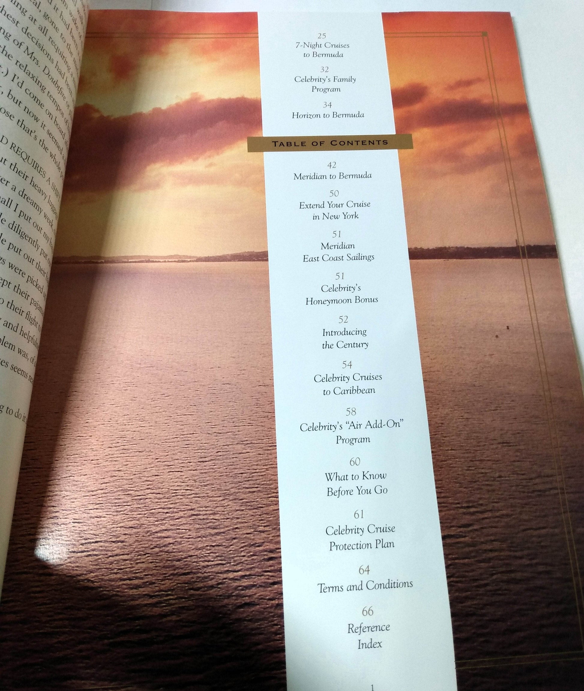 Celebrity Cruises Horizon Meridian Century 1995 Bermuda Brochure - TulipStuff
