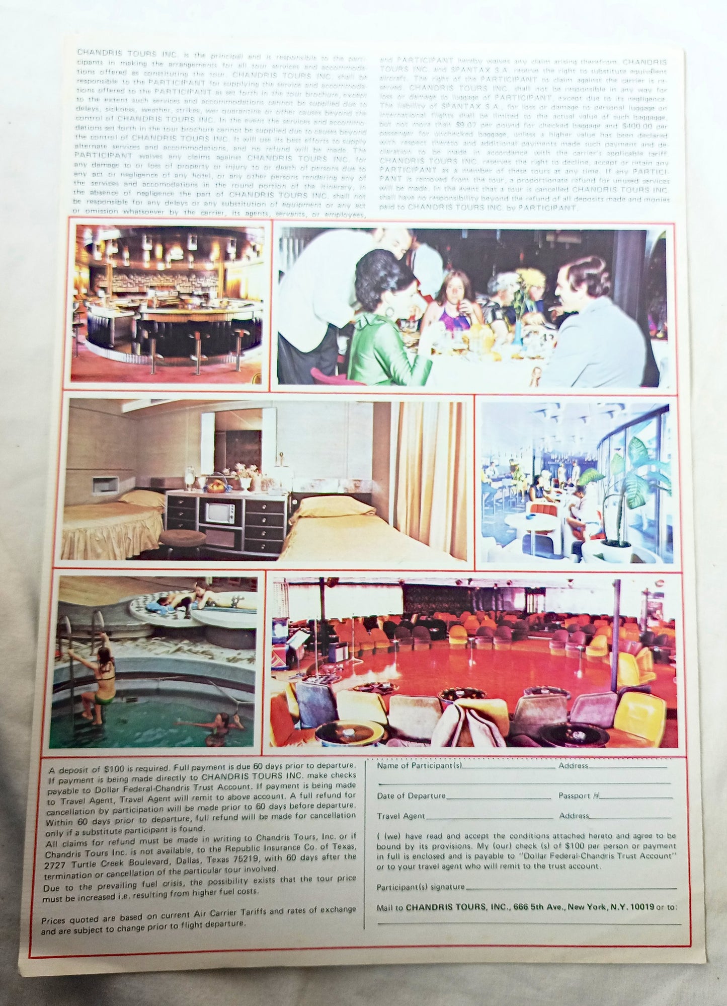Chandris Amerikanis June-Oct 1977 15-Day Air/Sea Mediterranean Cruises - TulipStuff