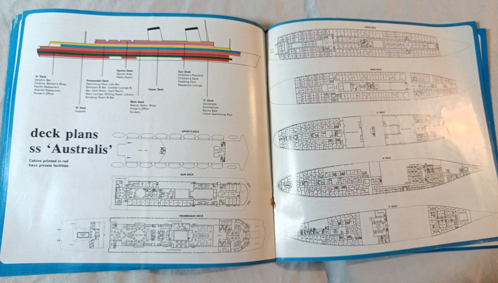 Chandris Lines Australis Britanis Ellinis 1972 Around The World Brochure - TulipStuff