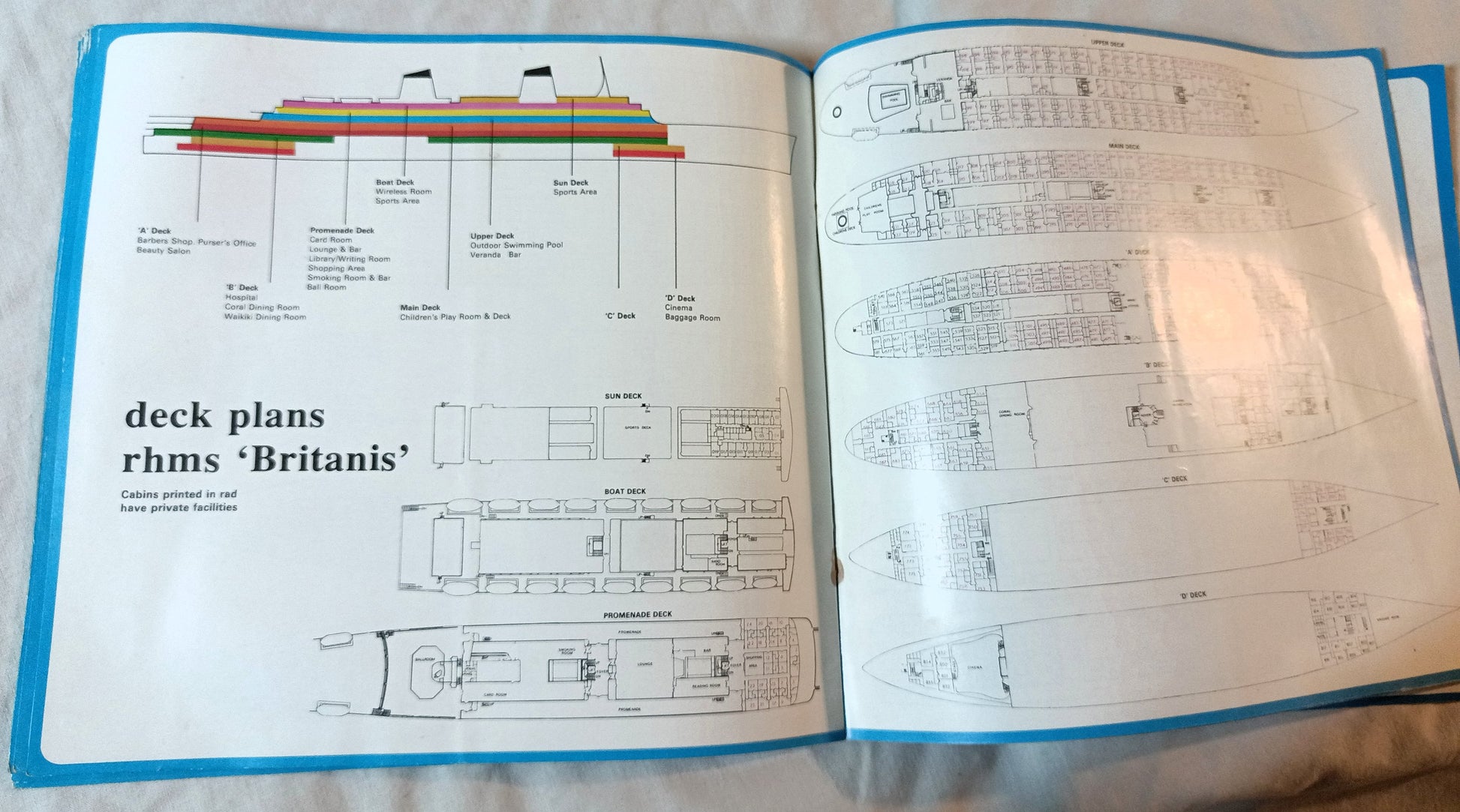 Chandris Lines Australis Britanis Ellinis 1972 Around The World Brochure - TulipStuff