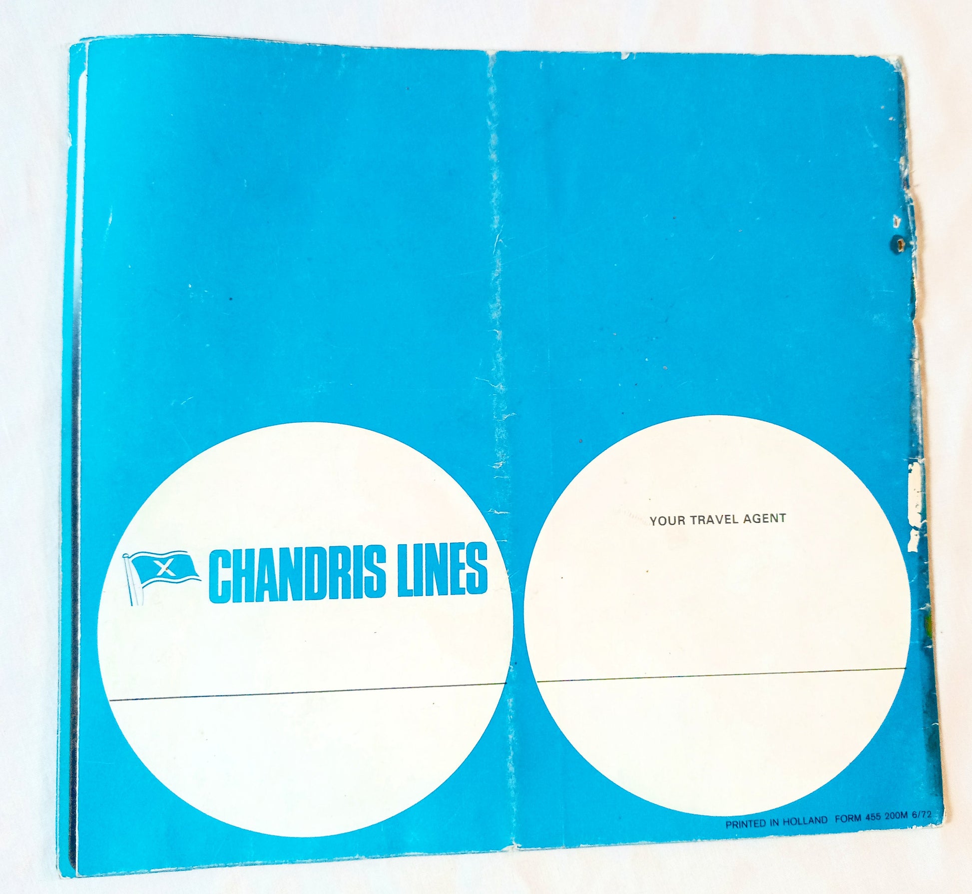 Chandris Lines Australis Britanis Ellinis 1972 Around The World Brochure - TulipStuff