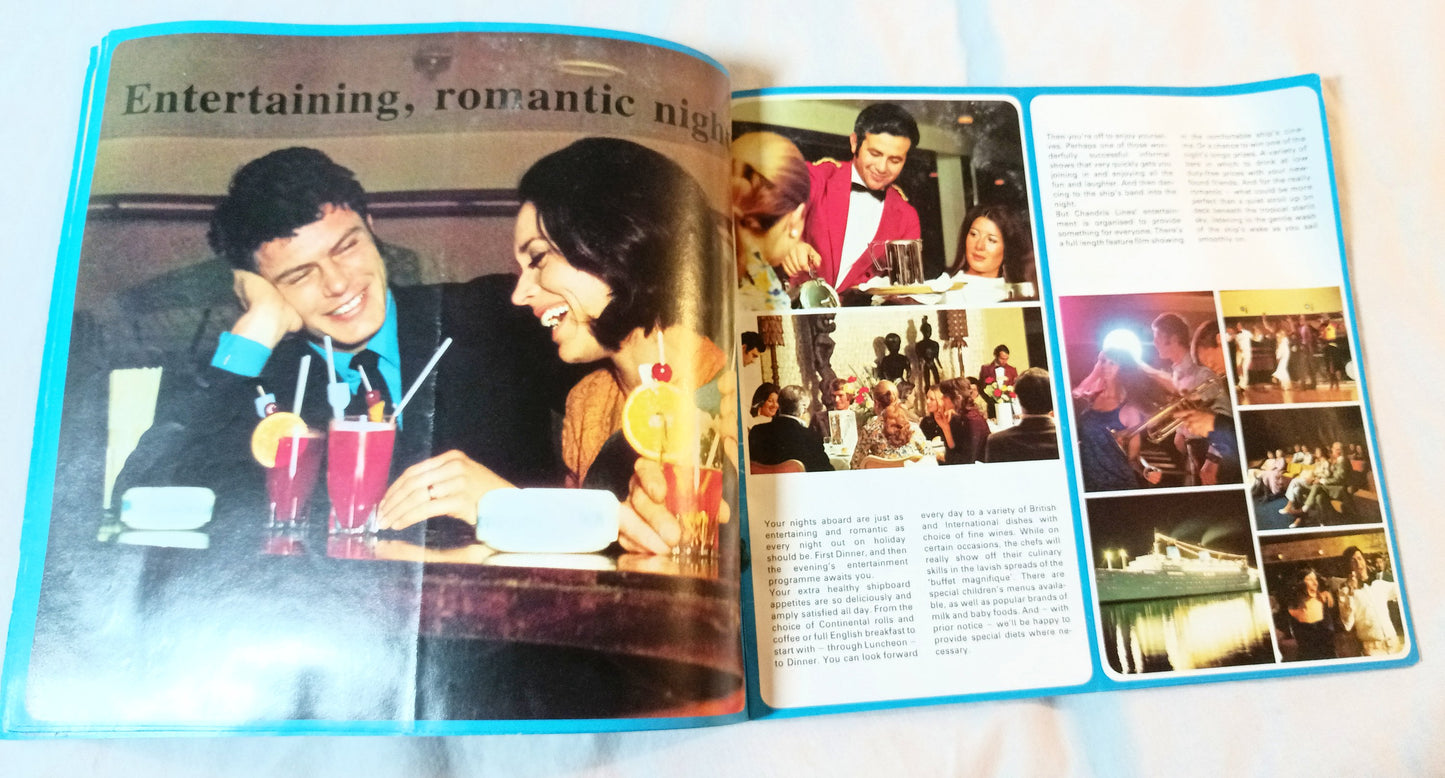 Chandris Lines Australis Britanis Ellinis 1972 Around The World Brochure - TulipStuff