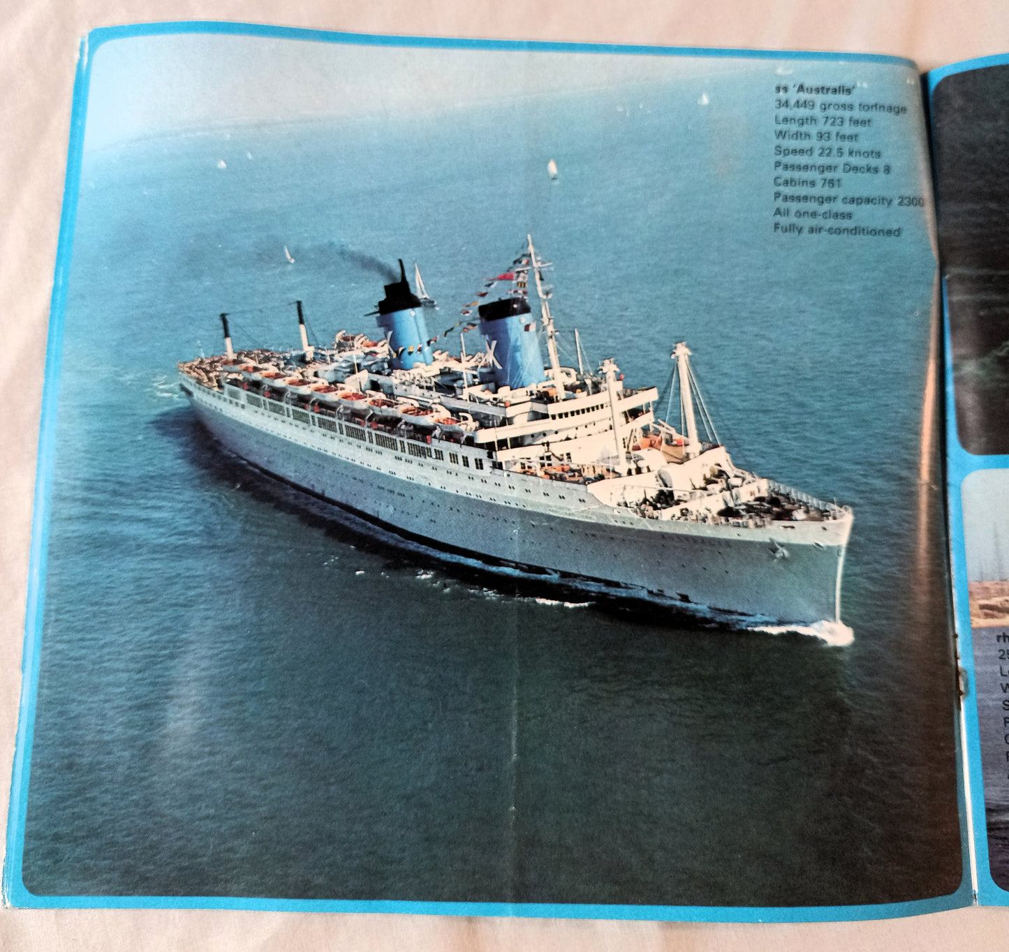 Chandris Lines Australis Britanis Ellinis 1972 Around The World Brochure - TulipStuff